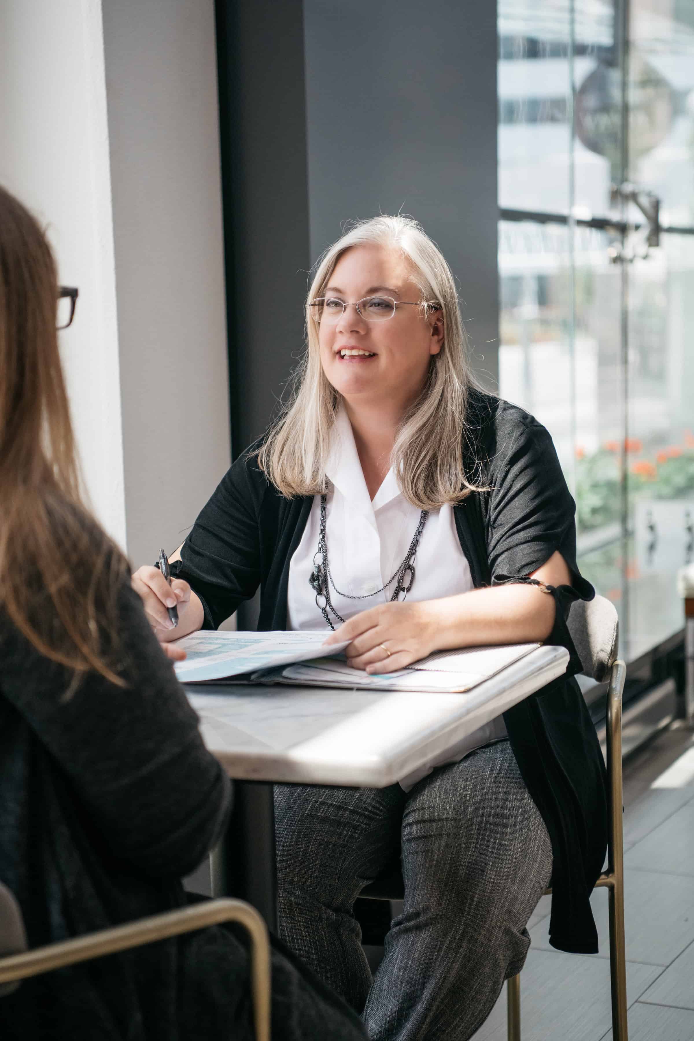 Carrie with a small business S Corp client